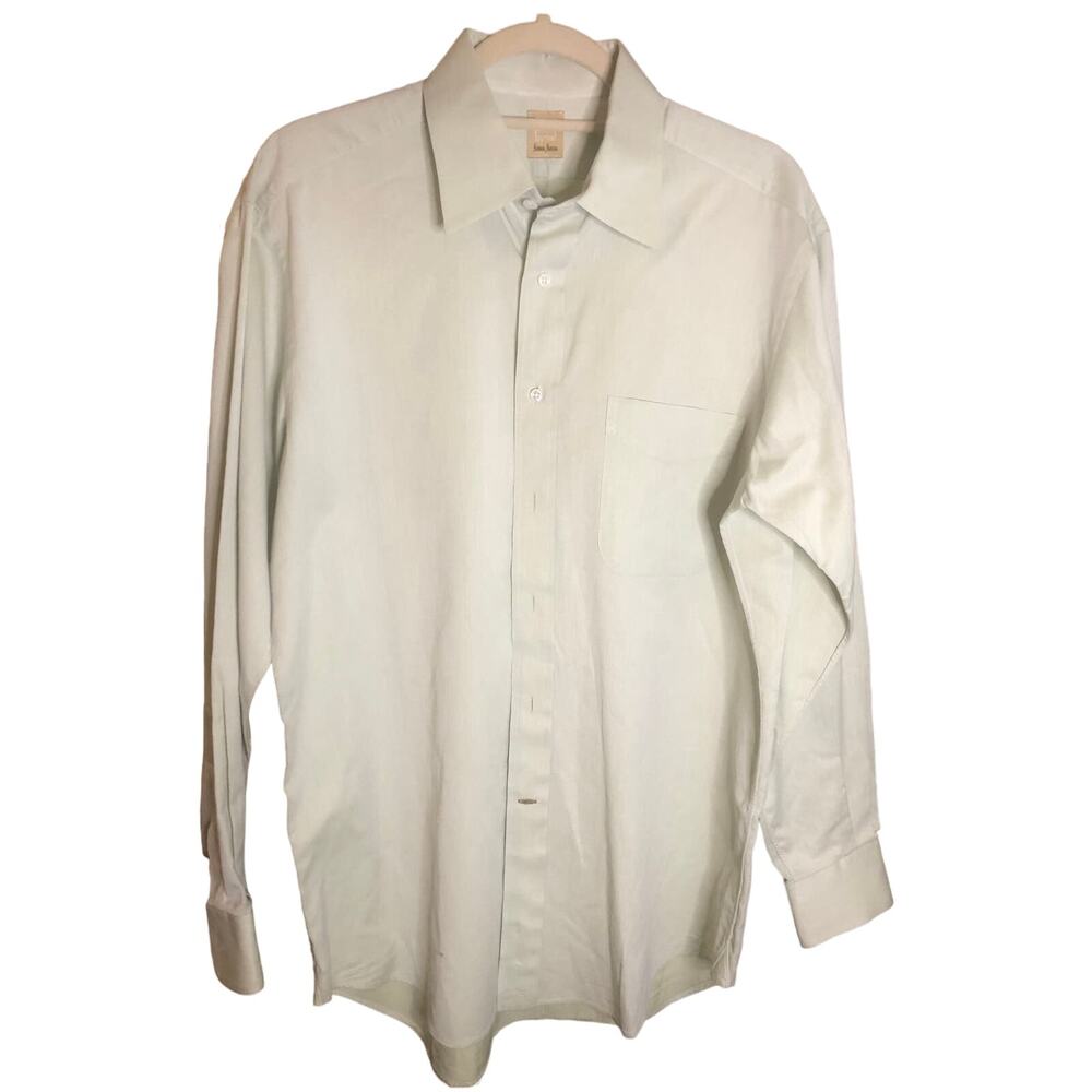 Ike Behar Button Down Sz 16 R